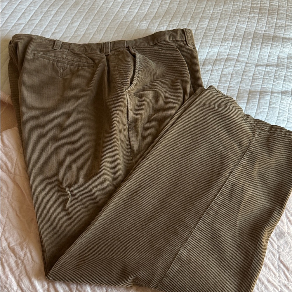 Haggar Men's Brown/Tan Corduroy Pants